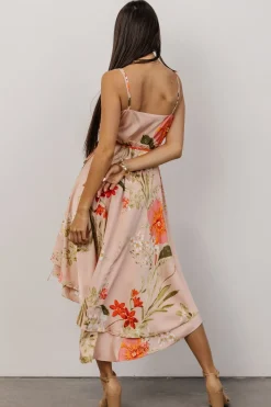 Baltic Born SALE|Steffi Tulip Wrap Dress | Pink Multi Floral