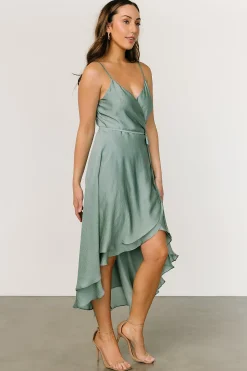 Baltic Born SALE|Steffi Tulip Wrap Dress | Eucalyptus