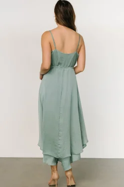 Baltic Born SALE|Steffi Tulip Wrap Dress | Eucalyptus