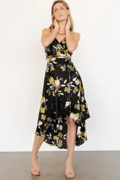 Baltic Born SALE|Steffi Tulip Wrap Dress | Midnight Floral