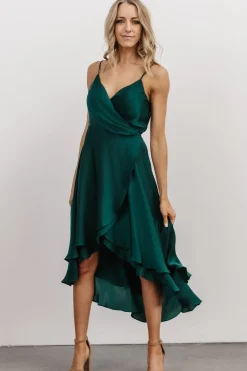 Baltic Born SALE|Steffi Tulip Wrap Dress | Emerald