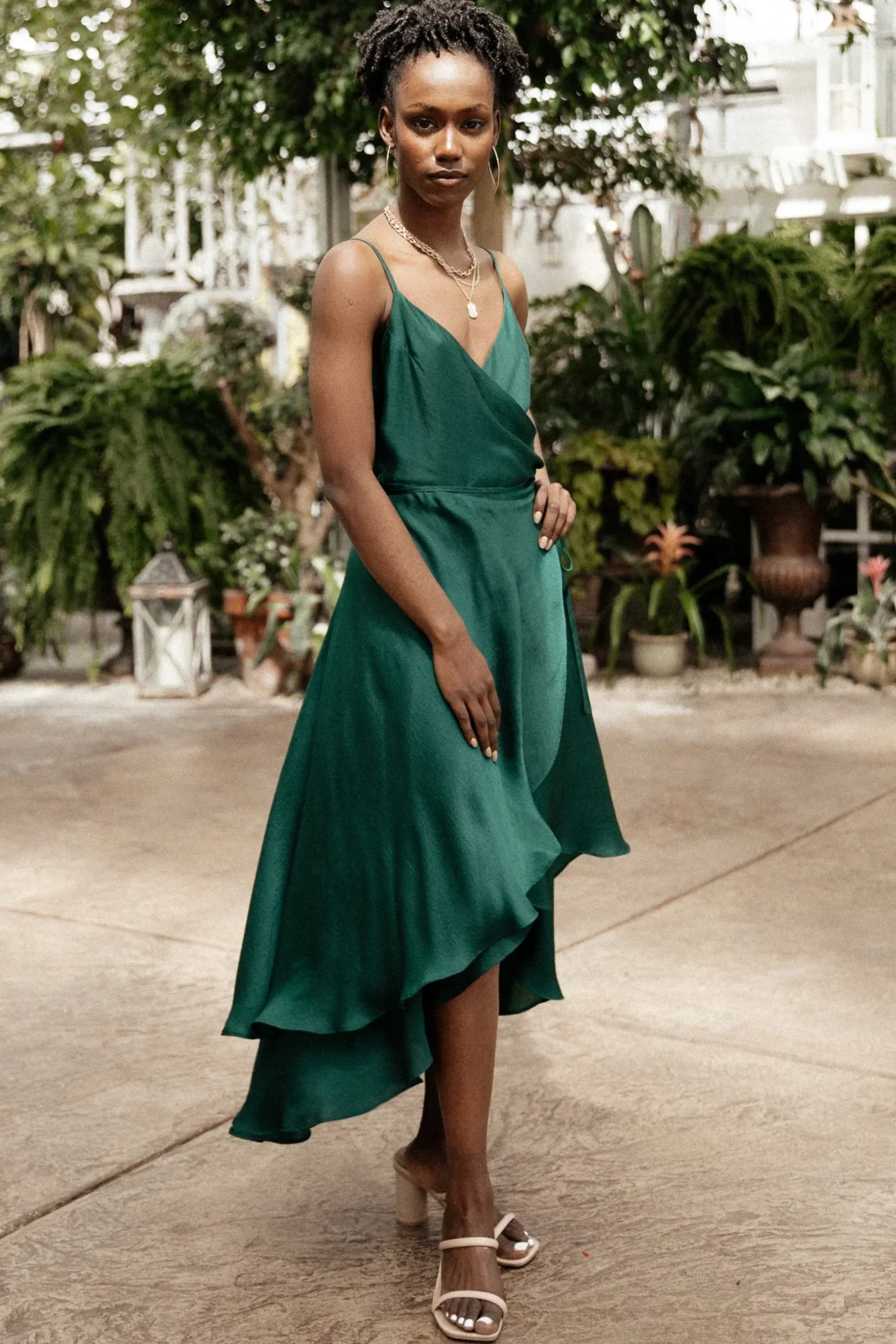 Baltic Born SALE|Steffi Tulip Wrap Dress | Emerald