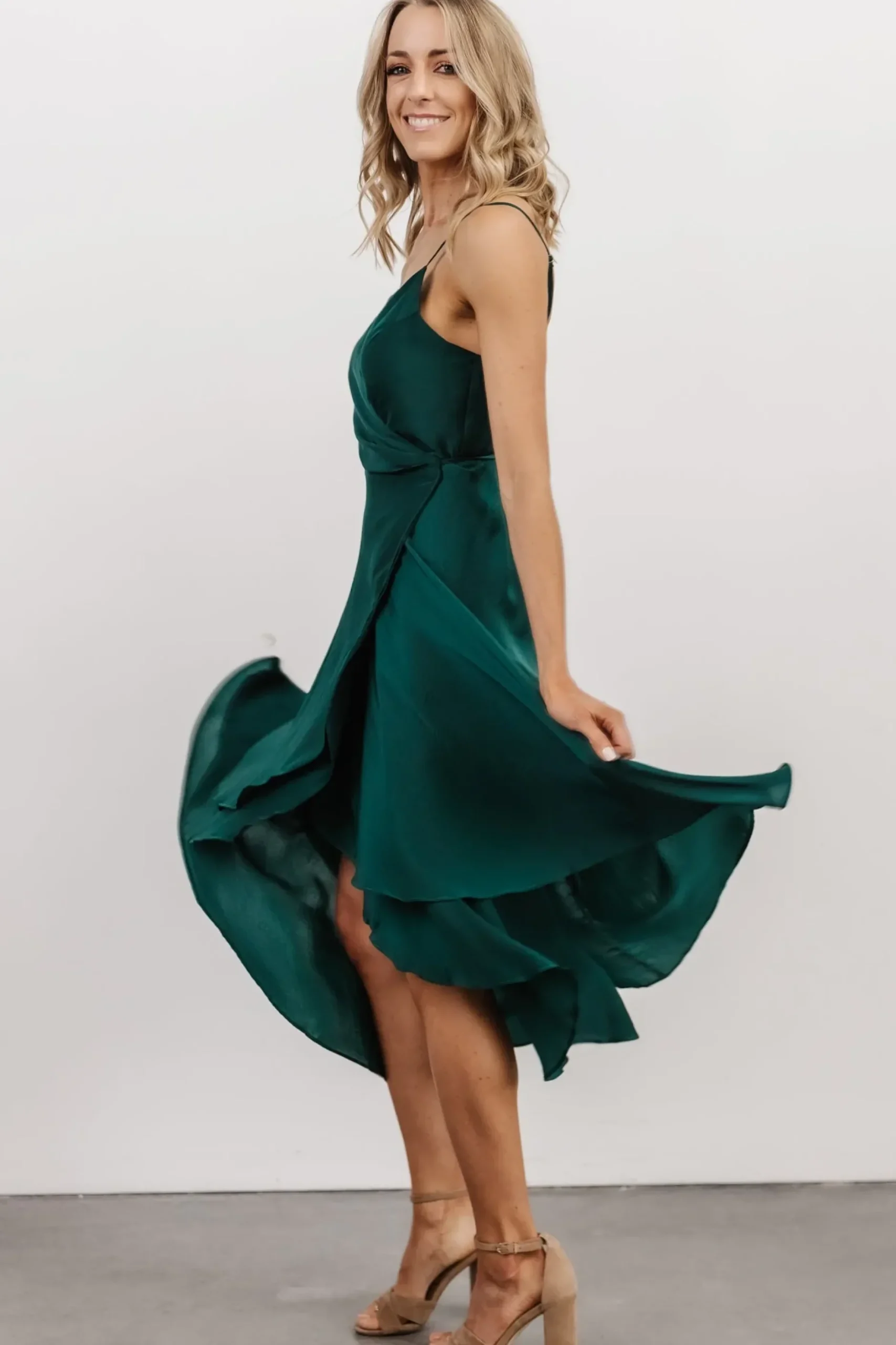 Baltic Born SALE|Steffi Tulip Wrap Dress | Emerald