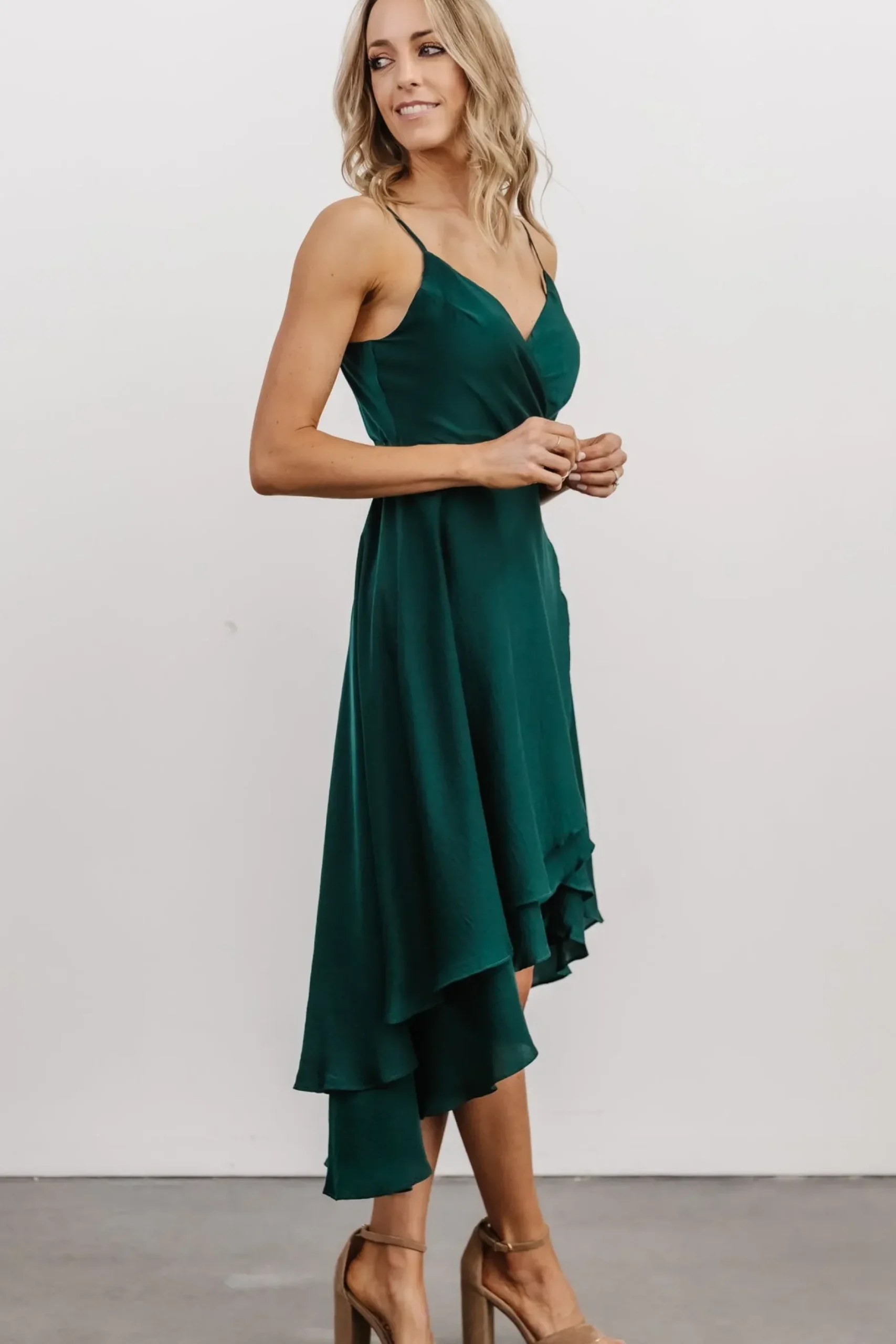 Baltic Born SALE|Steffi Tulip Wrap Dress | Emerald
