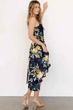 Baltic Born SALE|Steffi Tulip Wrap Dress | Navy Floral
