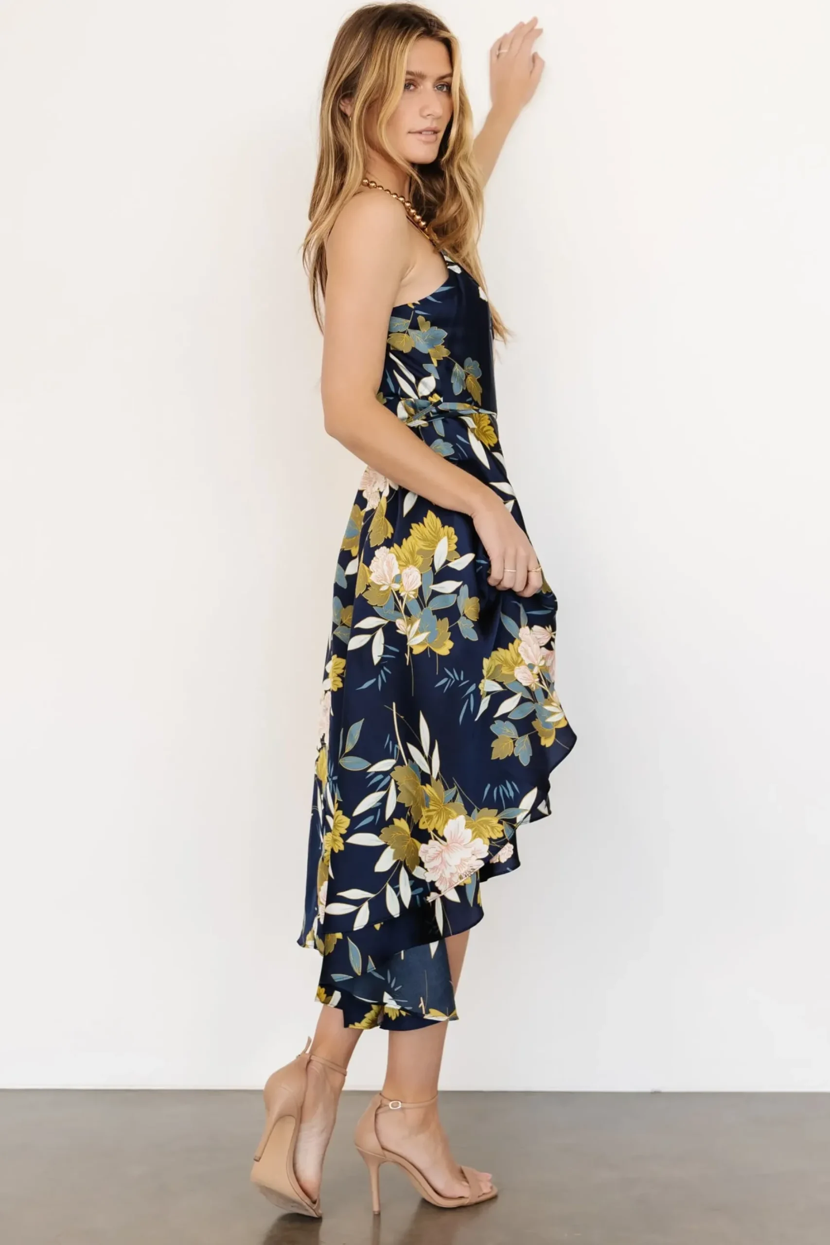 Baltic Born SALE|Steffi Tulip Wrap Dress | Navy Floral