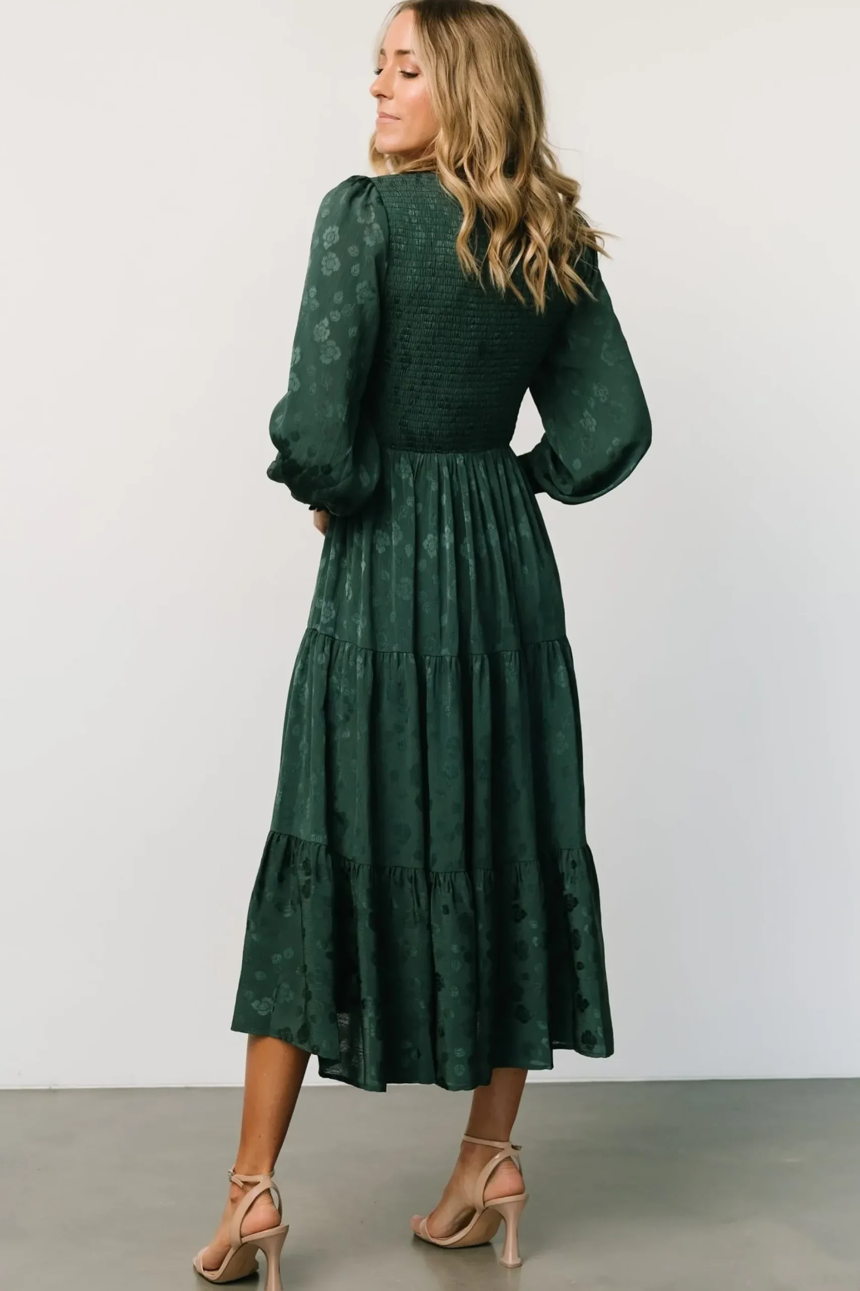 Baltic Born WEDDING SUITE|wedding guest|Stockholm Smocked Dress | Dark Green