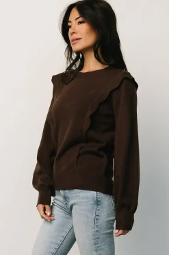 Baltic Born sweaters|Stowe Sweater | Chocolate