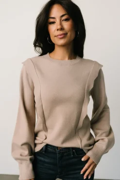 Baltic Born sweaters|Stowe Sweater | Latte