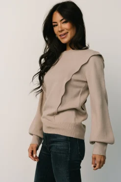 Baltic Born sweaters|Stowe Sweater | Latte