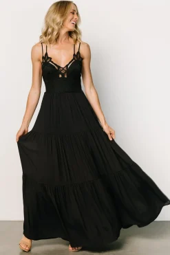 Baltic Born maxi dresses|WEDDING SUITE|Summerlin Lace Top Maxi Dress | Black