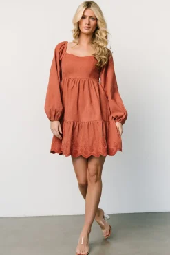 Baltic Born short dresses|Sundsvall Short Dress | Dusty Clay