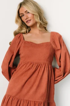 Baltic Born short dresses|Sundsvall Short Dress | Dusty Clay