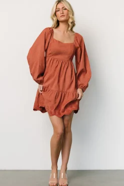 Baltic Born short dresses|Sundsvall Short Dress | Dusty Clay