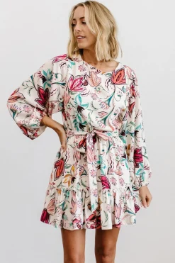 Baltic Born SALE|Tally Mini Dress | Off White Multi Print