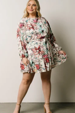 Baltic Born SALE|Tally Mini Dress | Off White Multi Print