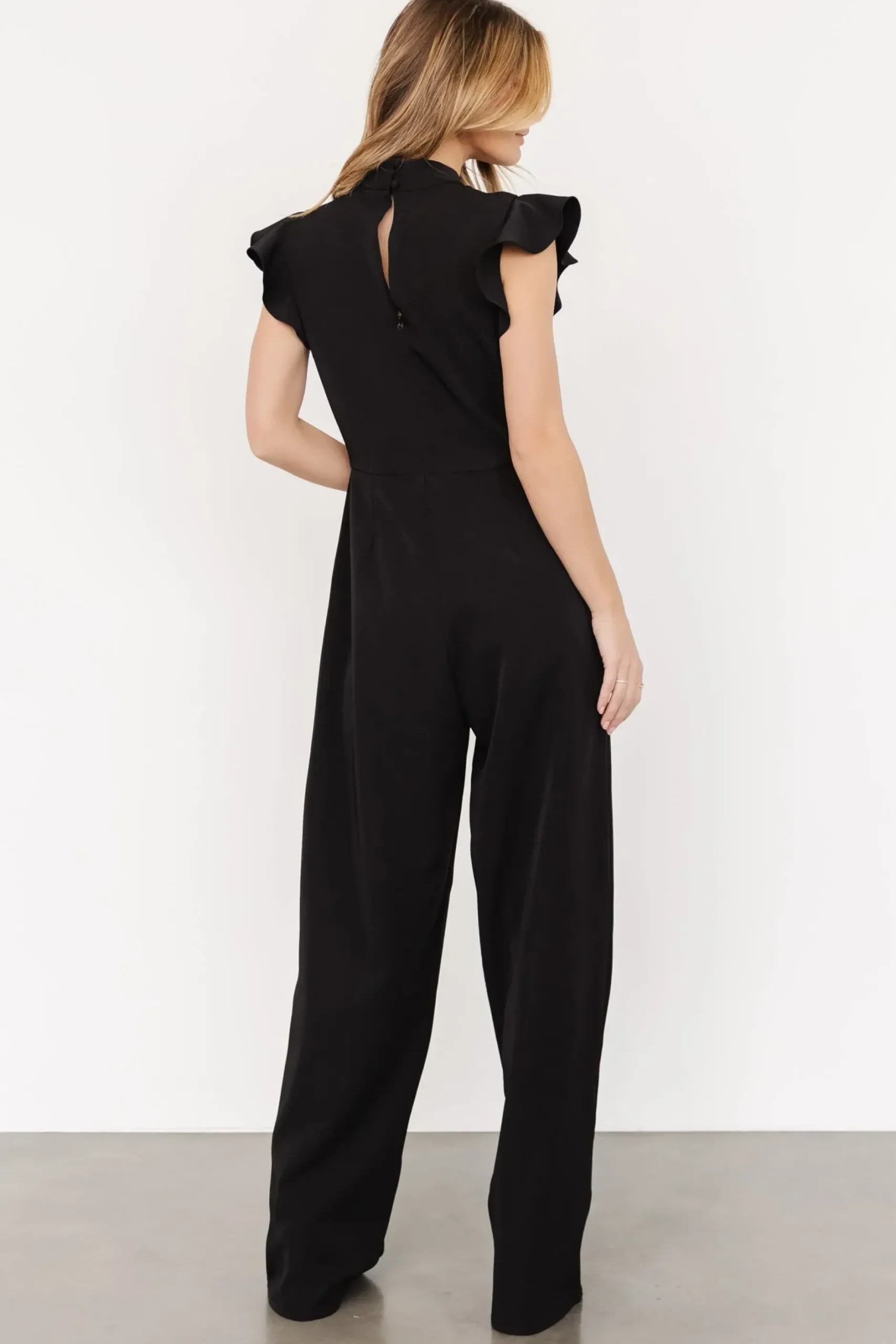 Baltic Born JUMPSUITS + ROMPERS|Tana Mock Neck Jumpsuit | Black