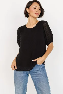 Baltic Born EXTENDED SIZING|TOPS|Tawnie Swiss Dot Top | Black