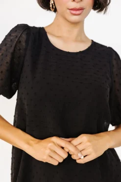 Baltic Born EXTENDED SIZING|TOPS|Tawnie Swiss Dot Top | Black
