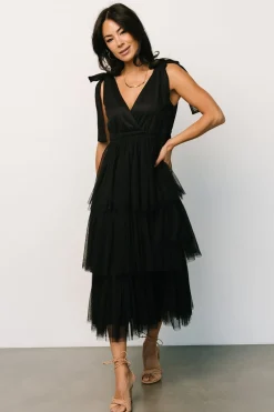 Baltic Born tulle styles|Tessa Tiered Tulle Tank Dress | Black