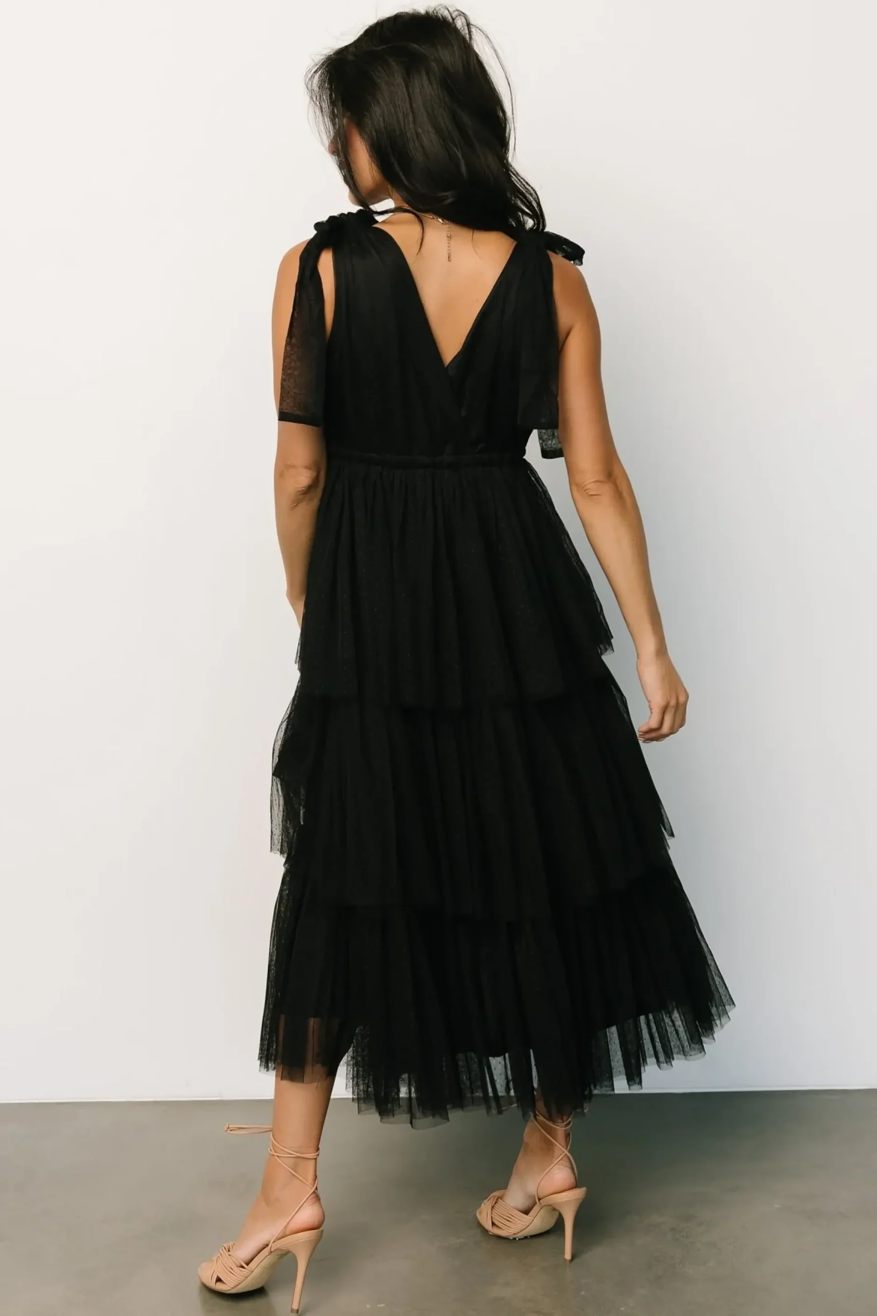 Baltic Born tulle styles|Tessa Tiered Tulle Tank Dress | Black