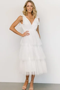 Baltic Born tulle styles|Tessa Tiered Tulle Tank Dress | White