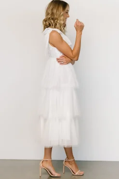 Baltic Born tulle styles|Tessa Tiered Tulle Tank Dress | White