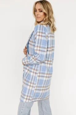 Baltic Born outerwear|Tetonia Plaid Shacket | Blue Multi