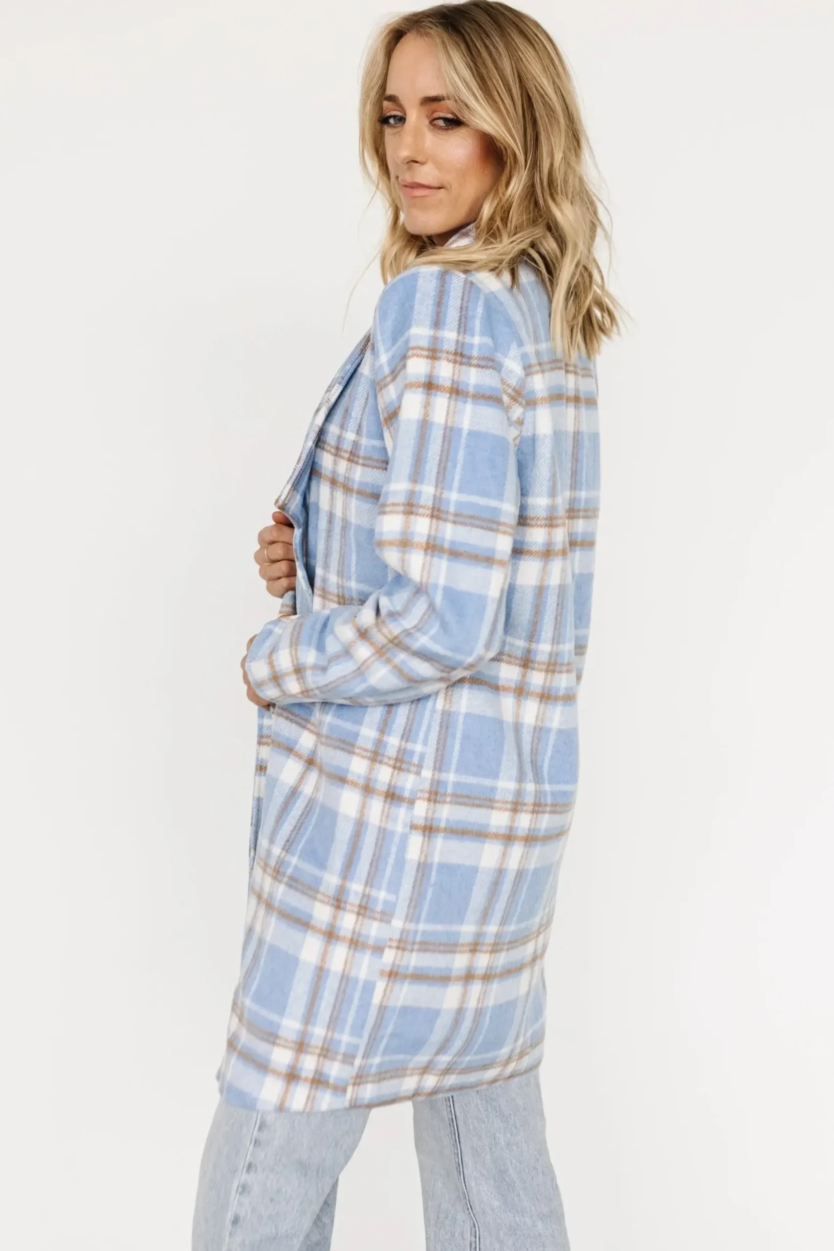 Baltic Born outerwear|Tetonia Plaid Shacket | Blue Multi