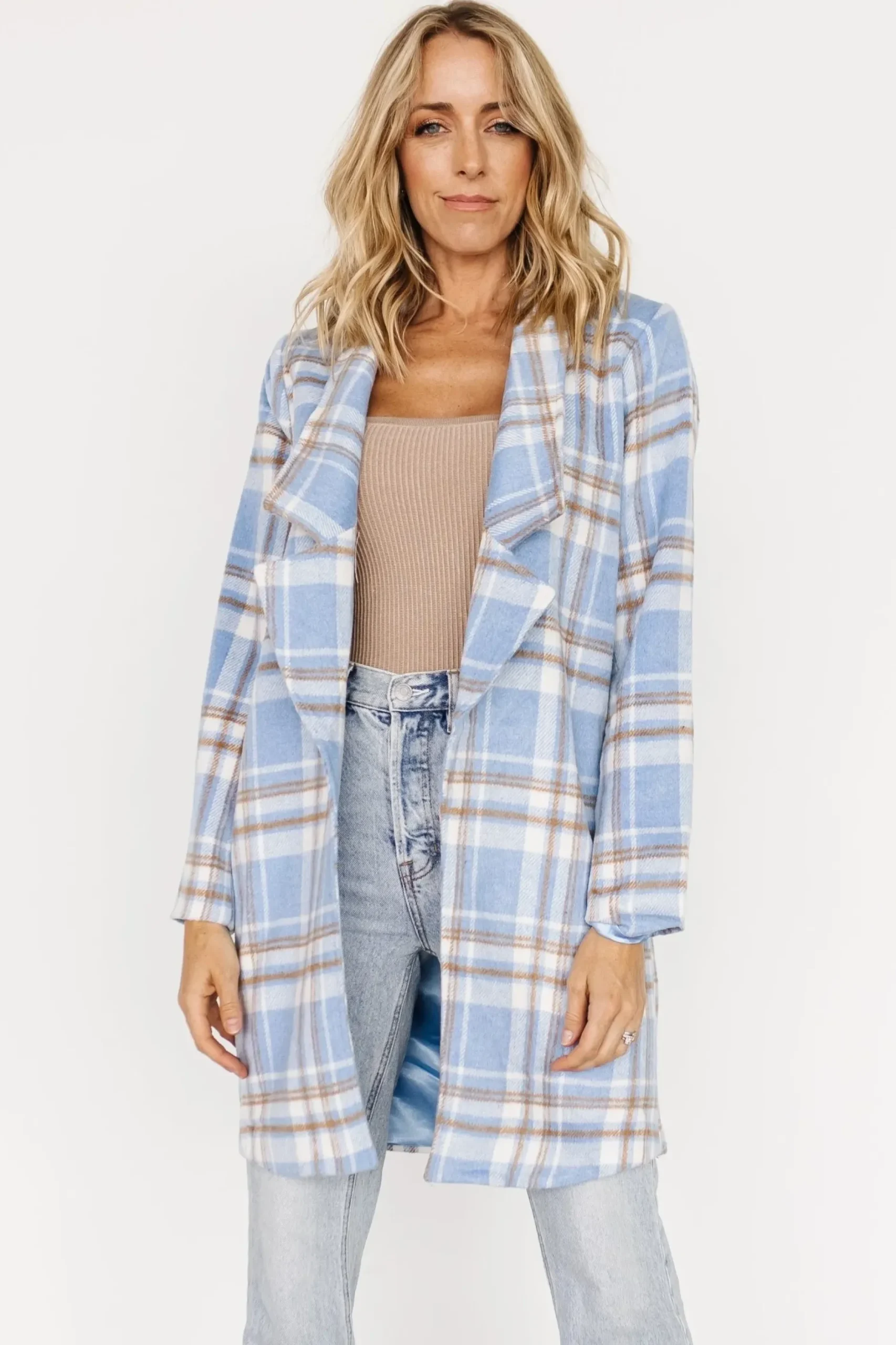 Baltic Born outerwear|Tetonia Plaid Shacket | Blue Multi