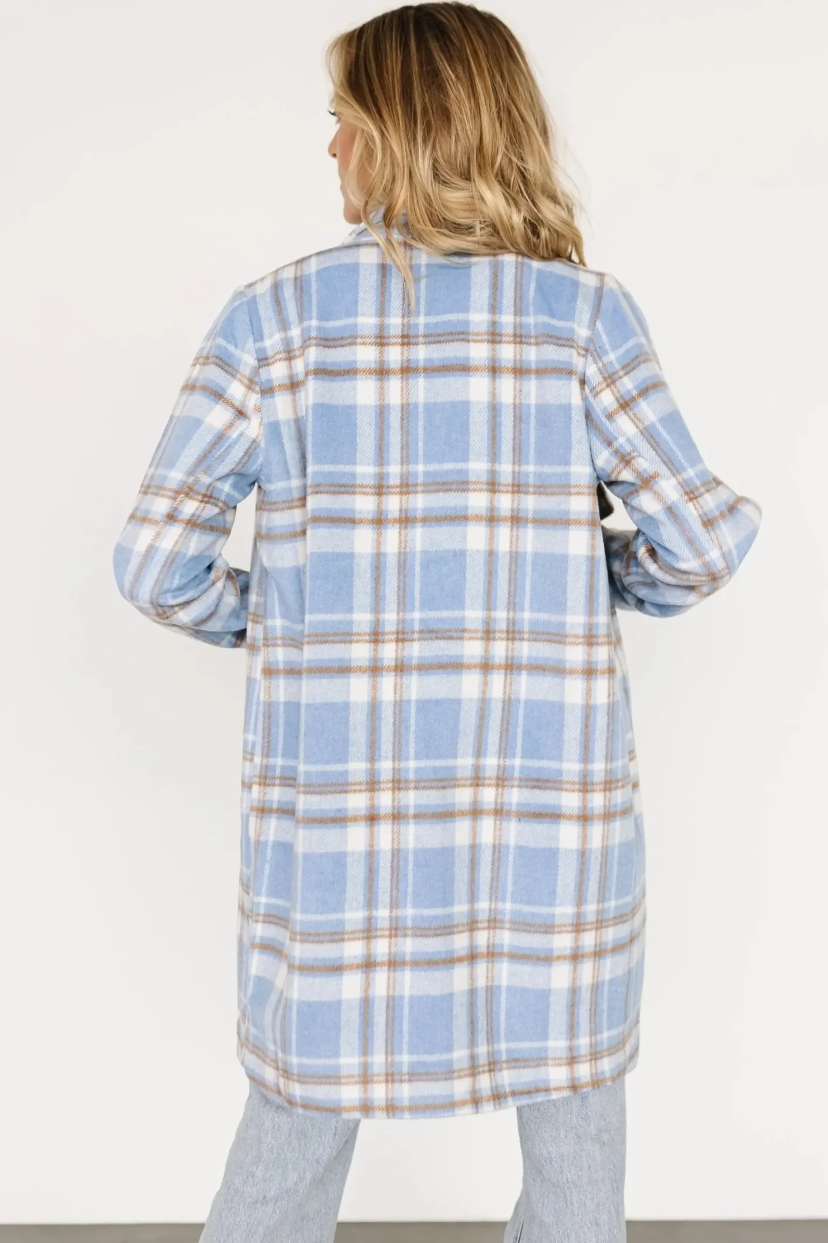 Baltic Born outerwear|Tetonia Plaid Shacket | Blue Multi