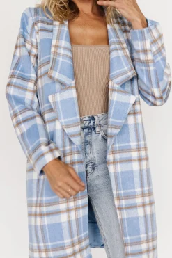 Baltic Born outerwear|Tetonia Plaid Shacket | Blue Multi