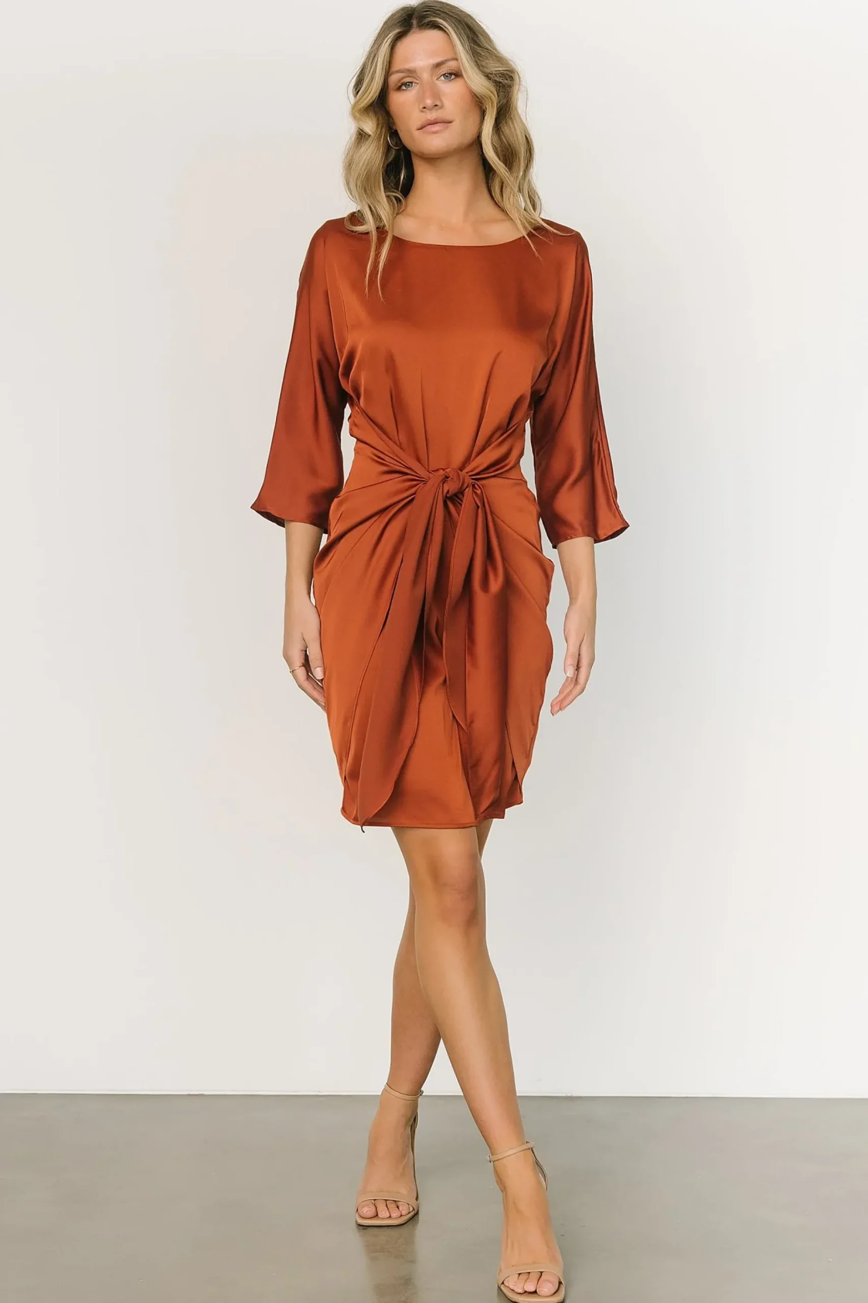 Baltic Born short dresses|Theo Mini Dress | Copper