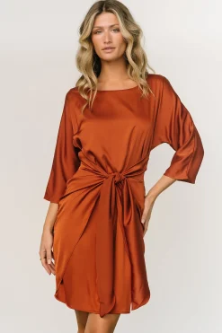 Baltic Born short dresses|Theo Mini Dress | Copper