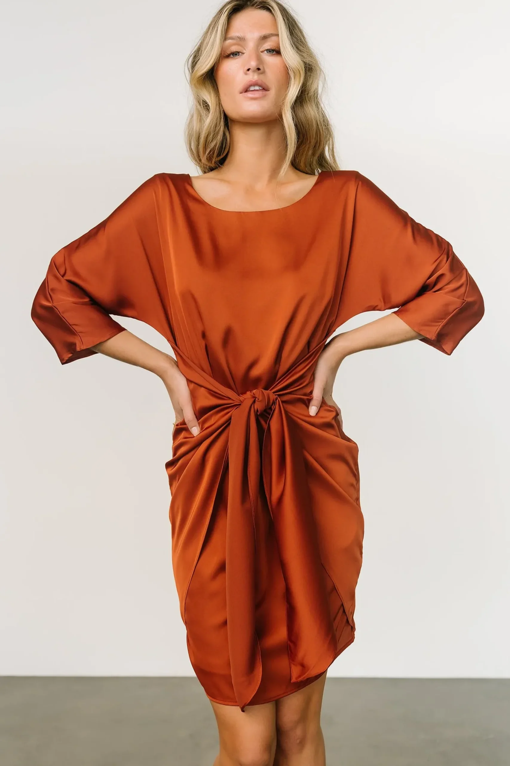 Baltic Born short dresses|Theo Mini Dress | Copper