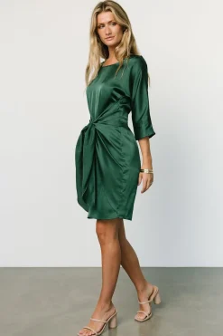 Baltic Born short dresses|Theo Mini Dress | Hunter Green