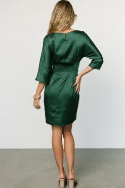 Baltic Born short dresses|Theo Mini Dress | Hunter Green