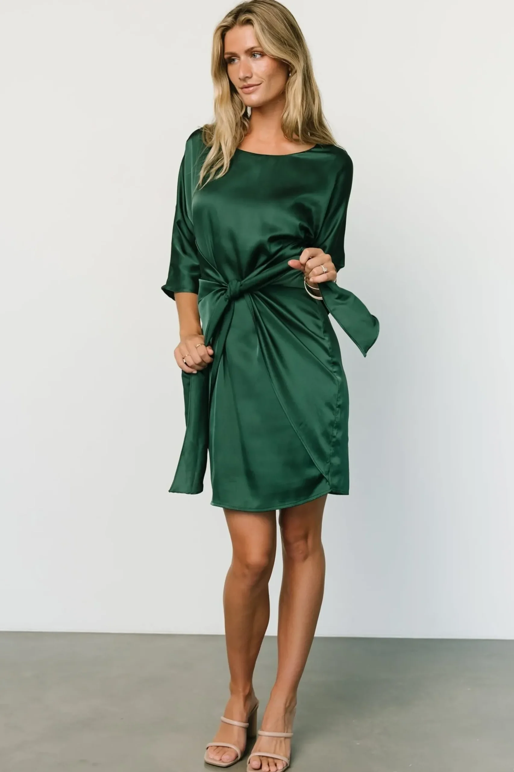 Baltic Born short dresses|Theo Mini Dress | Hunter Green