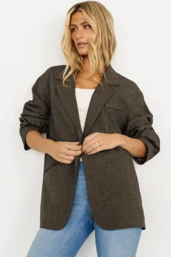 Baltic Born outerwear|Thorpe Oversized Blazer | Charcoal