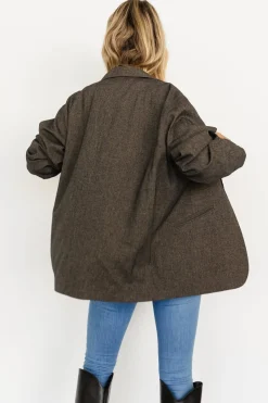 Baltic Born outerwear|Thorpe Oversized Blazer | Charcoal