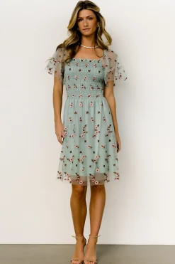 Baltic Born DRESSES|short dresses|Tivoli Tulle Short Dress | Sage + Pink