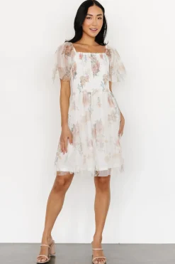 Baltic Born DRESSES|short dresses|Tivoli Tulle Short Dress | White Multi