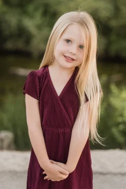 Baltic Born flower girl|Toddler Athena Pleated Midi Dress | Mulberry