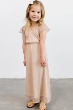 Baltic Born embellished + sequined|Toddler Grace Sparkle Gown | Champagne