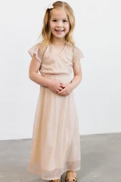 Baltic Born embellished + sequined|Toddler Grace Sparkle Gown | Champagne