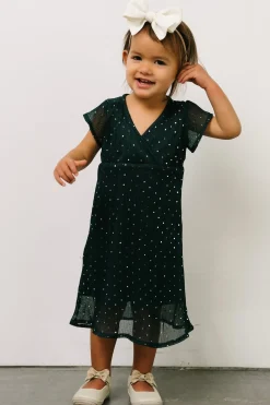 Baltic Born embellished + sequined|Toddler Grace Sparkle Gown | Emerald