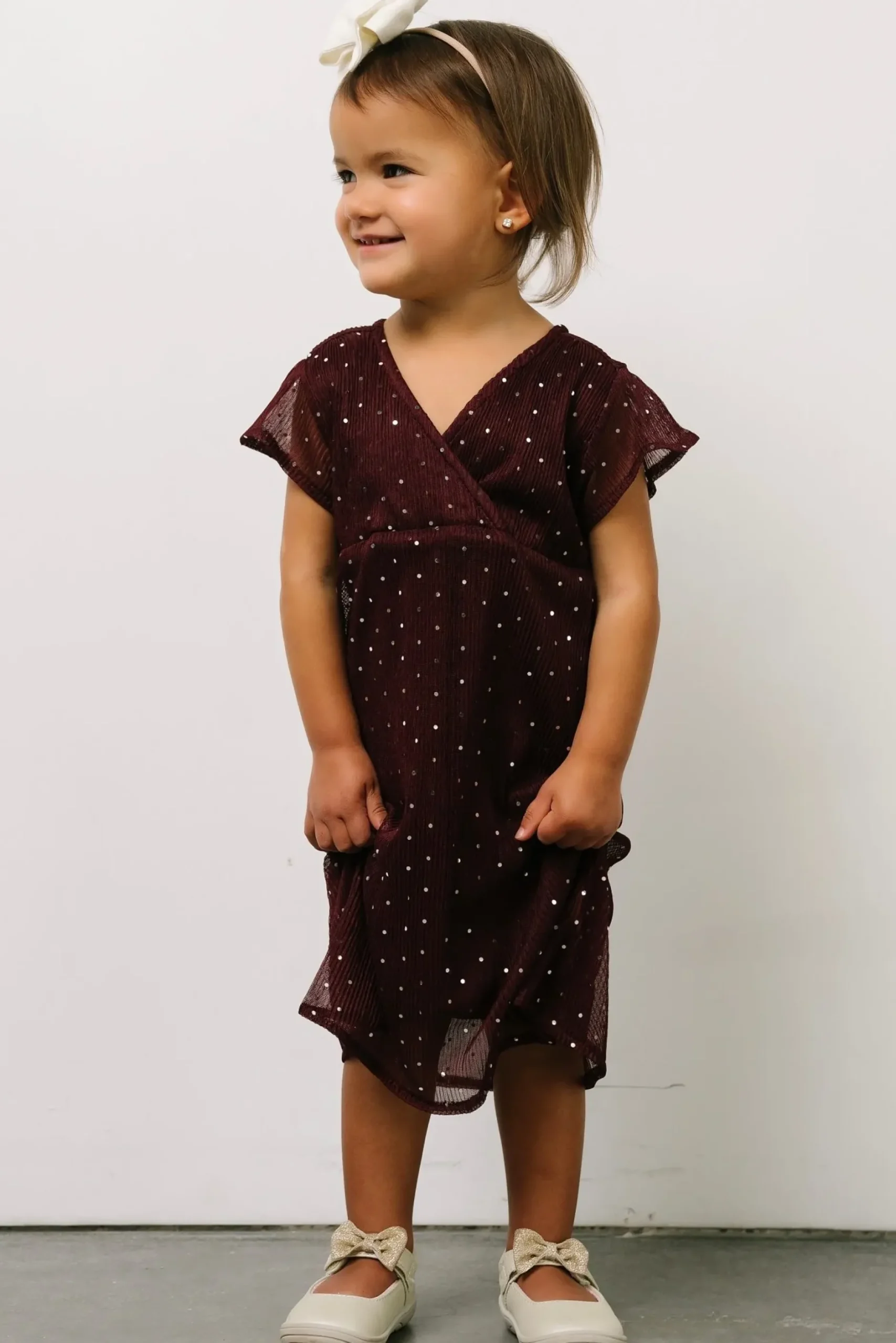 Baltic Born embellished + sequined|Toddler Grace Sparkle Gown | Mulberry