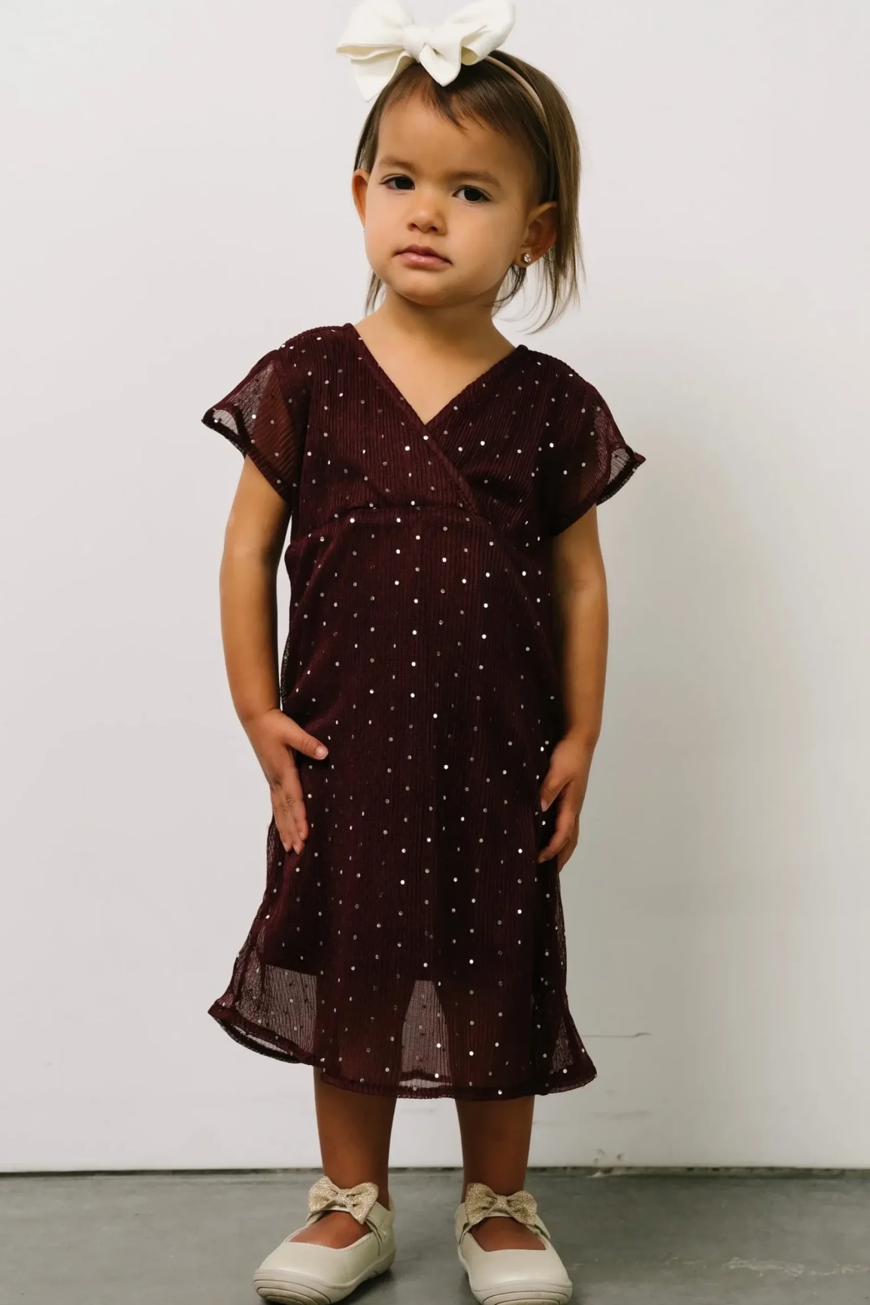 Baltic Born embellished + sequined|Toddler Grace Sparkle Gown | Mulberry