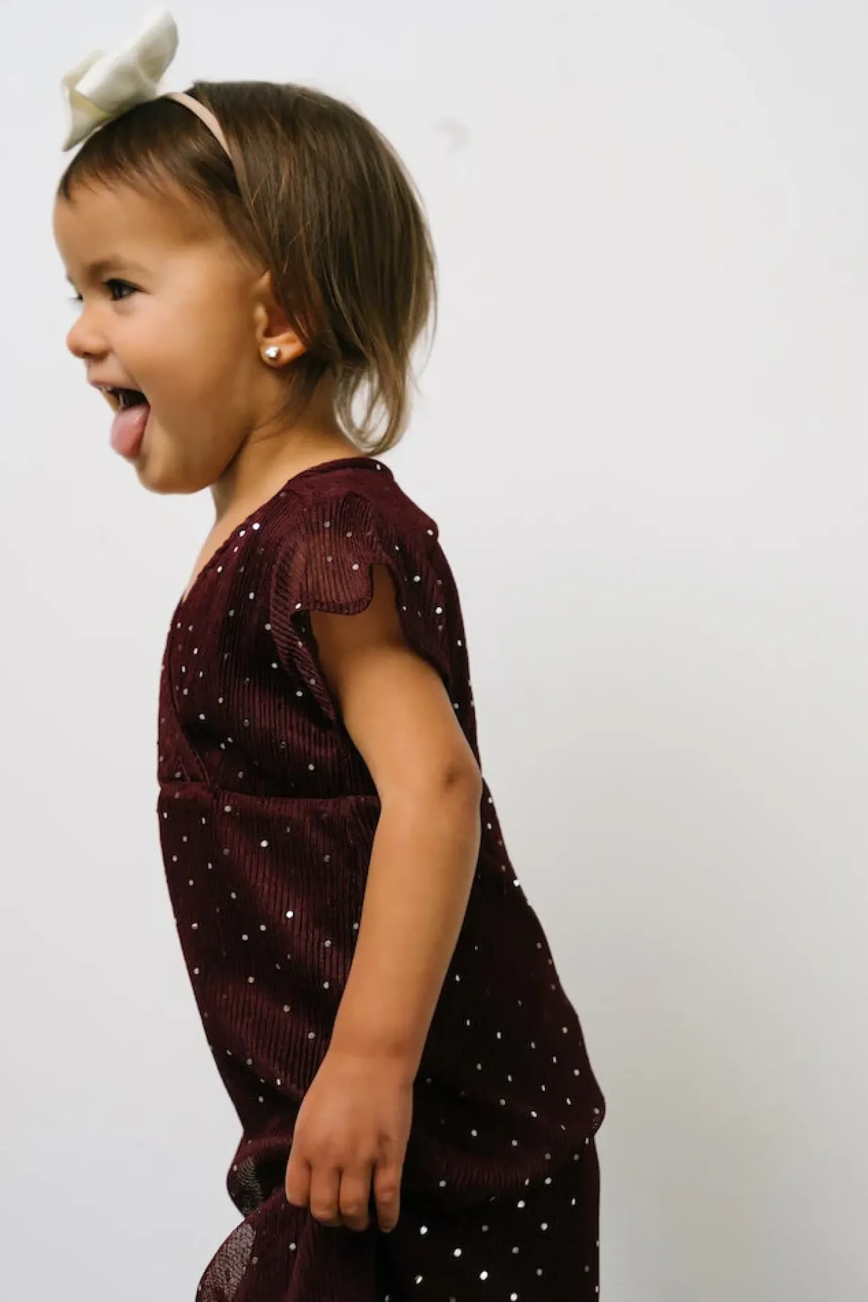 Baltic Born embellished + sequined|Toddler Grace Sparkle Gown | Mulberry