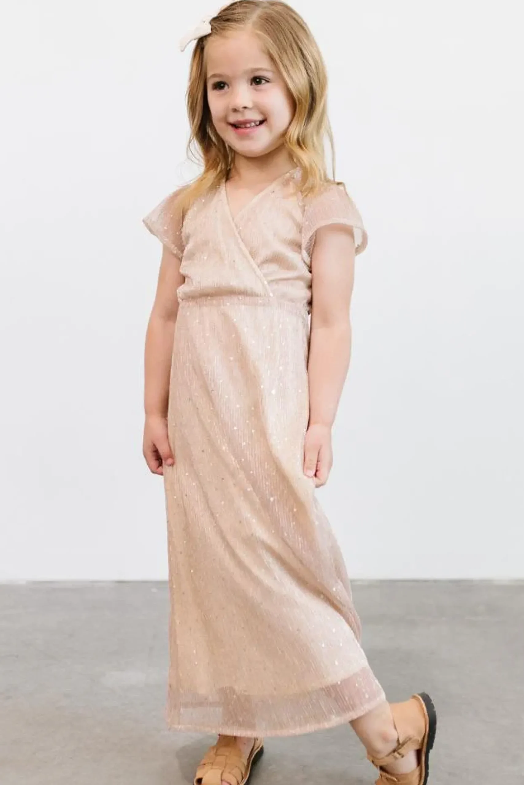 Baltic Born embellished + sequined|Toddler Grace Sparkle Gown | Mulberry